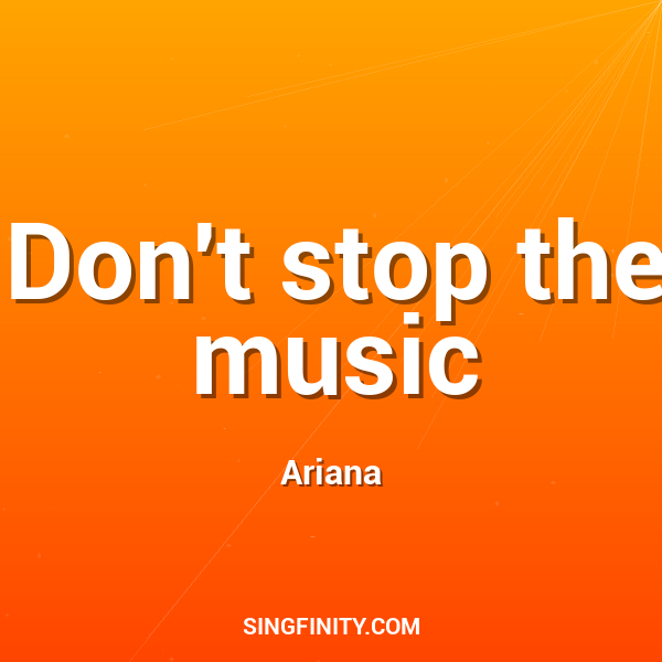Artwork for Don't stop the music