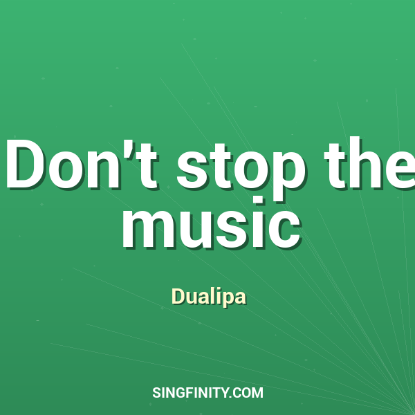 Artwork for Don't stop the music