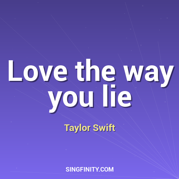 Artwork for Love the way you lie