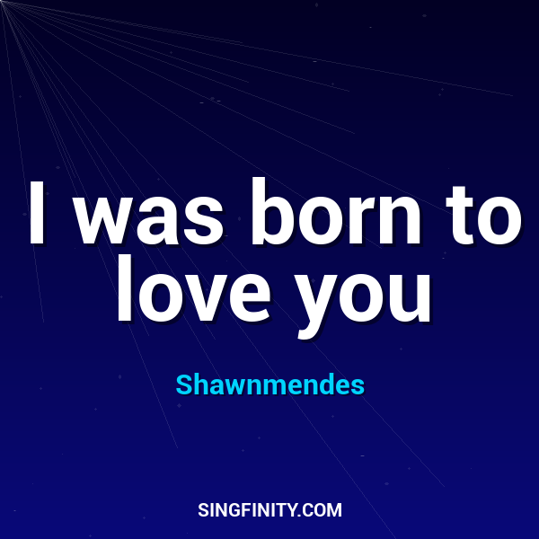 Artwork for I was born to love you