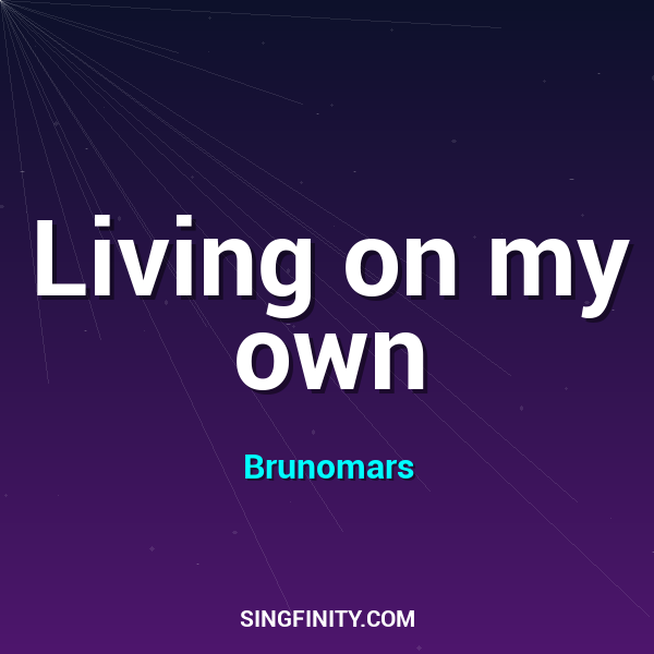 Artwork for Living on my own