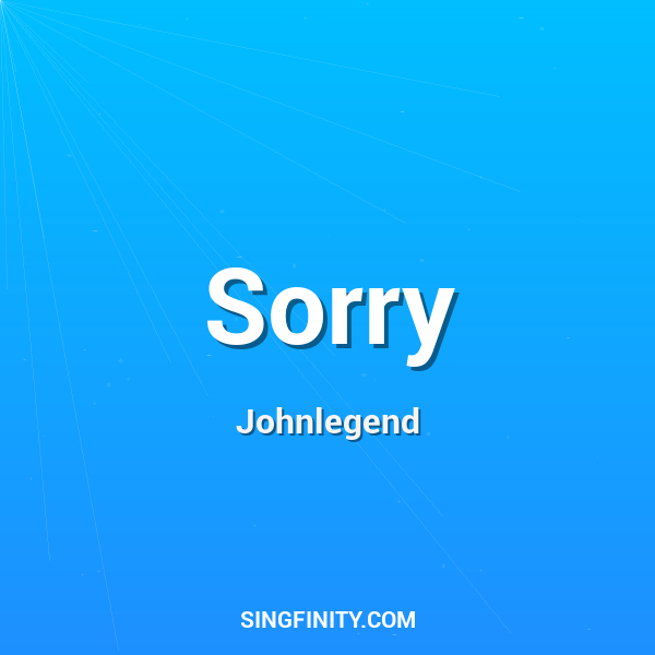 Artwork for Sorry