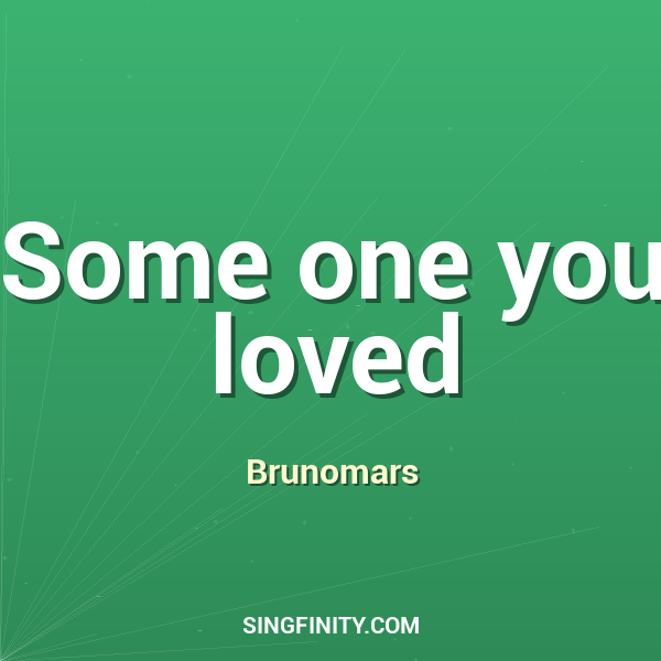Artwork for Some one you loved