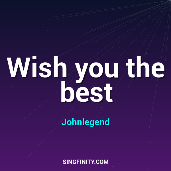 Artwork for Wish you the best