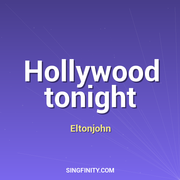 Hollywood tonight