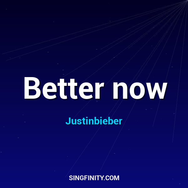 Better now