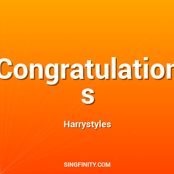 Congratulations