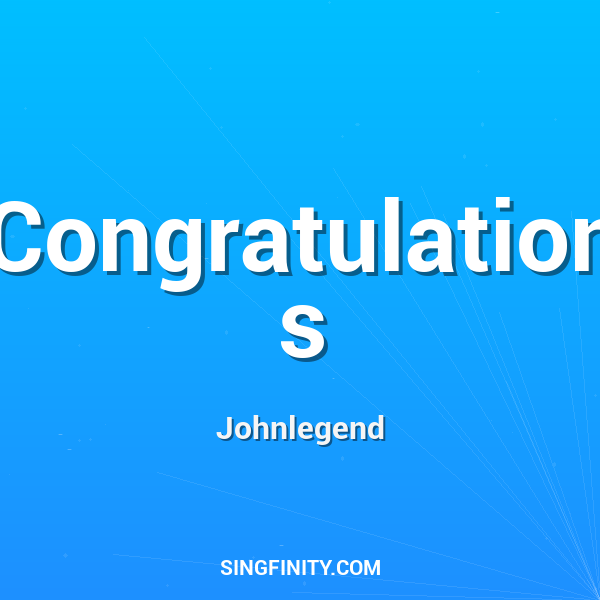 Congratulations