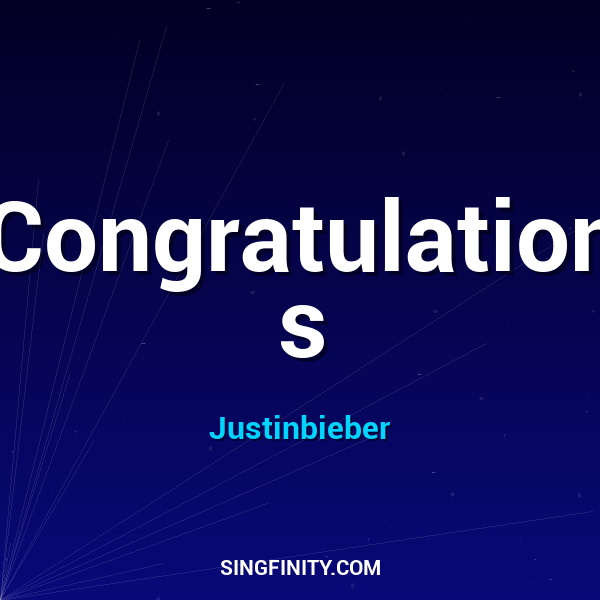 Congratulations