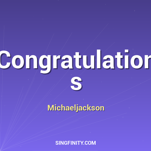Congratulations