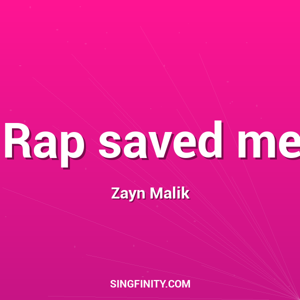 Artwork for Rap saved me