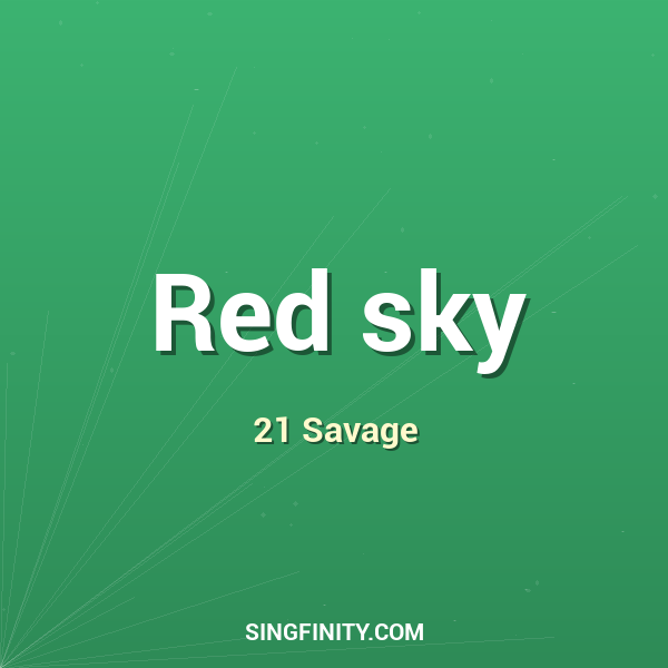 Red sky