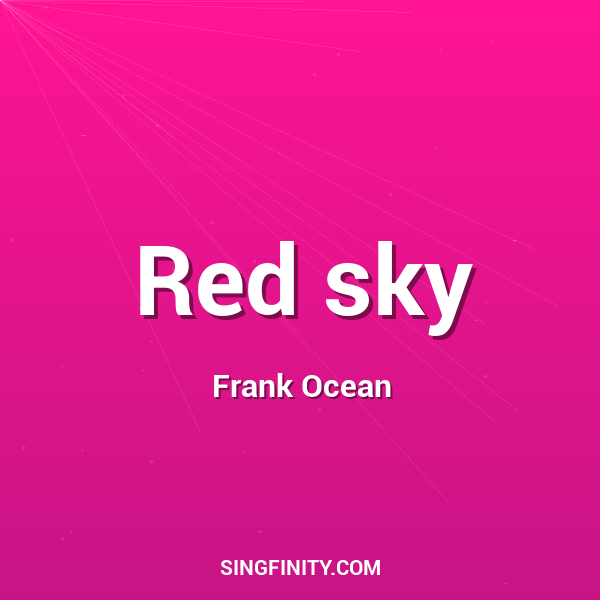 Red sky