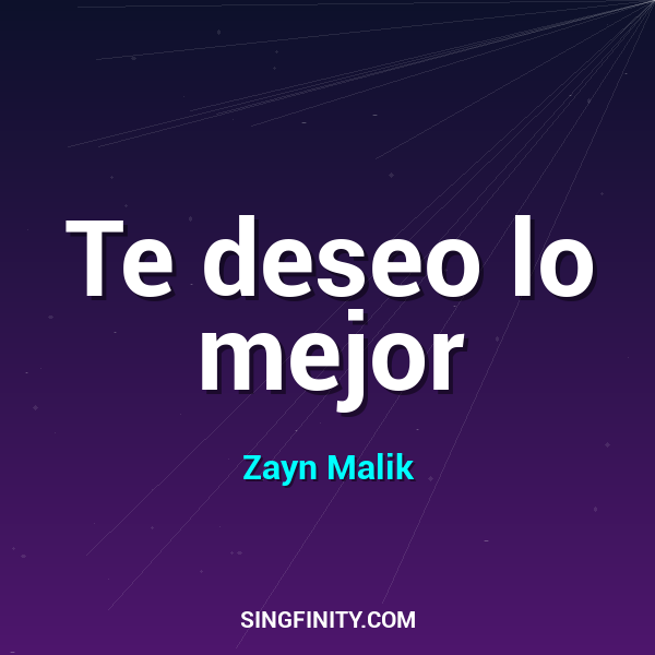 Te deseo lo mejor