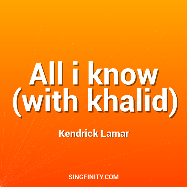 Artwork for All i know (with khalid)