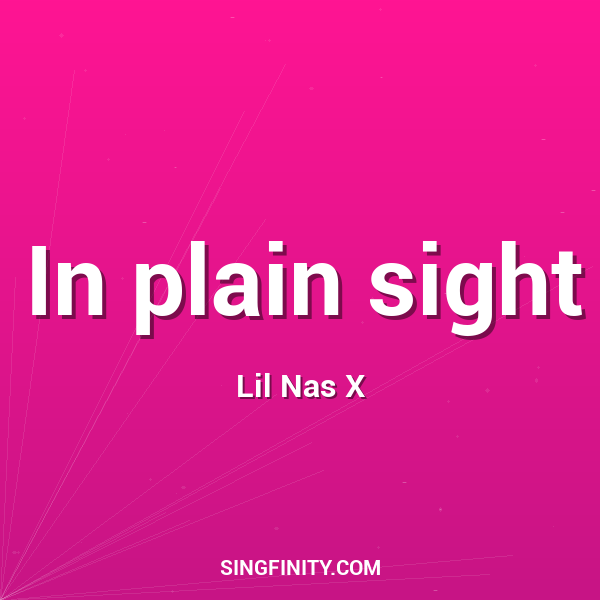 Artwork for In plain sight