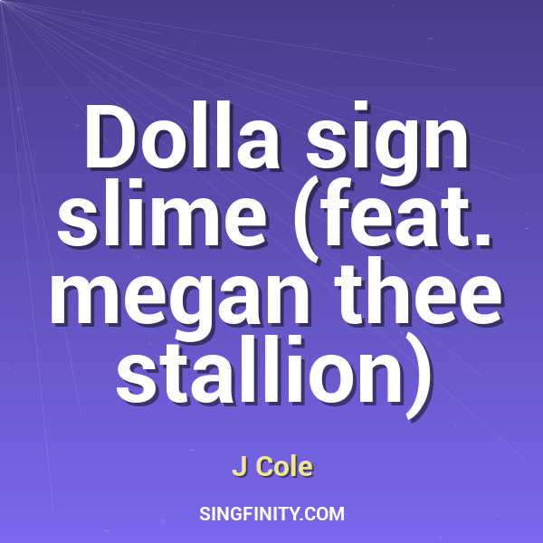 Artwork for Dolla sign slime (feat. megan thee stallion)