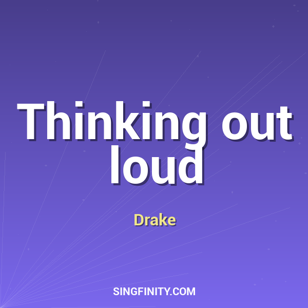 Artwork for Thinking Out Loud