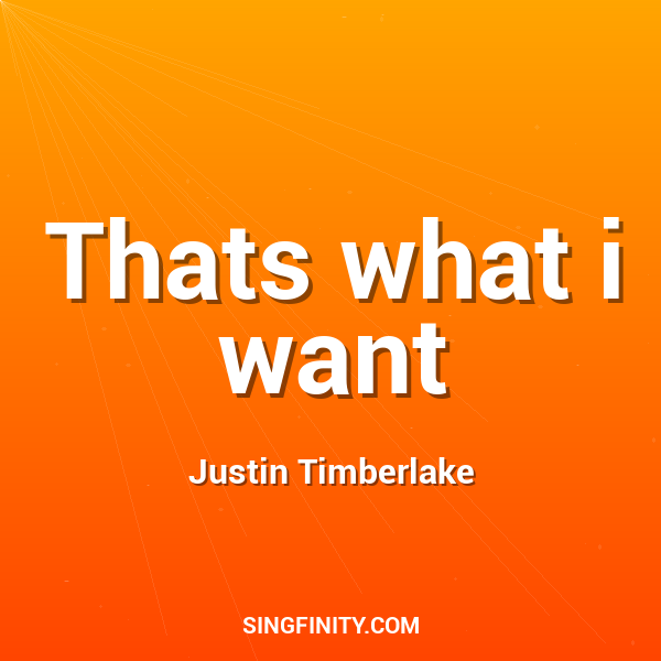 Thats what i want