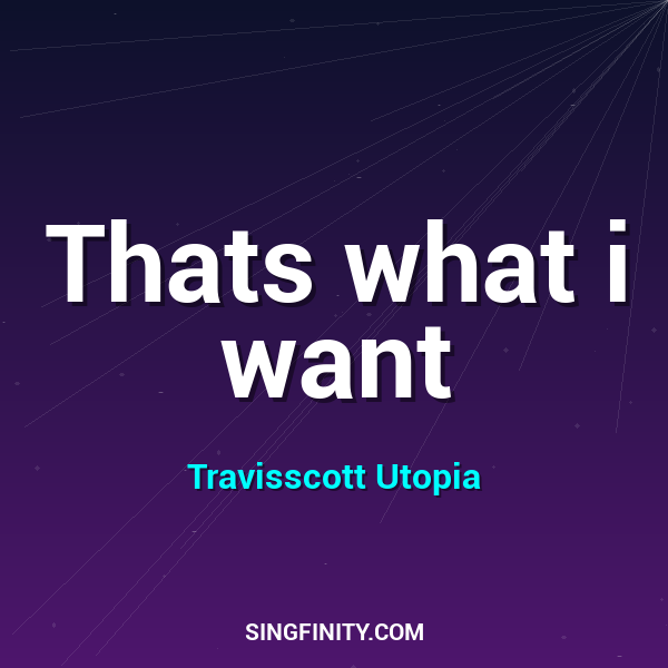Thats what i want