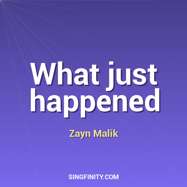 Artwork for What just happened