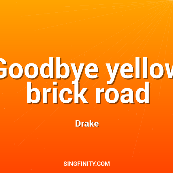 Artwork for Goodbye Yellow Brick Road