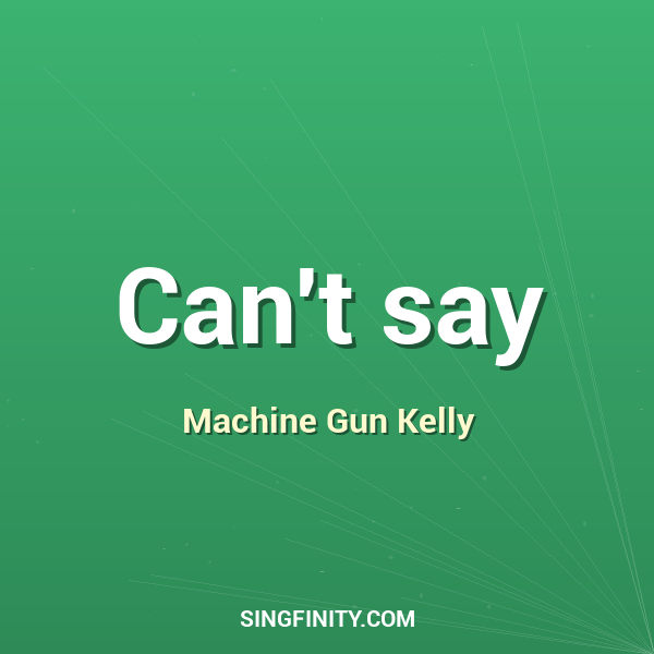 Can't say