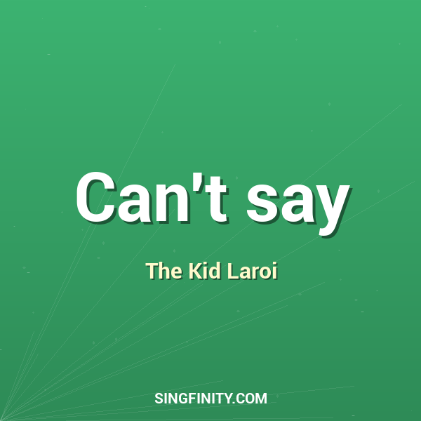 Can't say