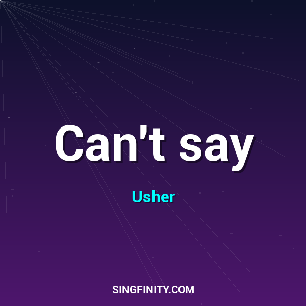Can't say