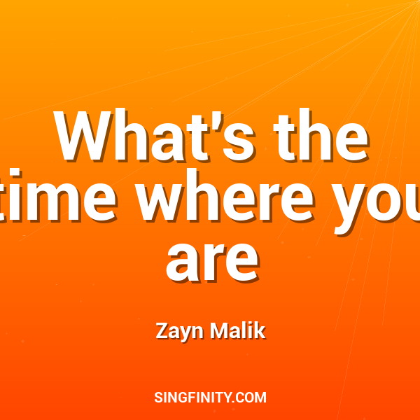 What's the time where you are