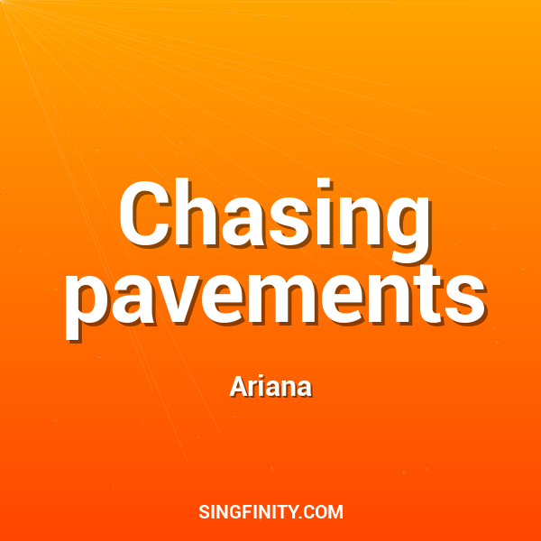 Artwork for Chasing pavements
