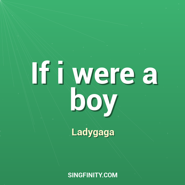 If i were a boy